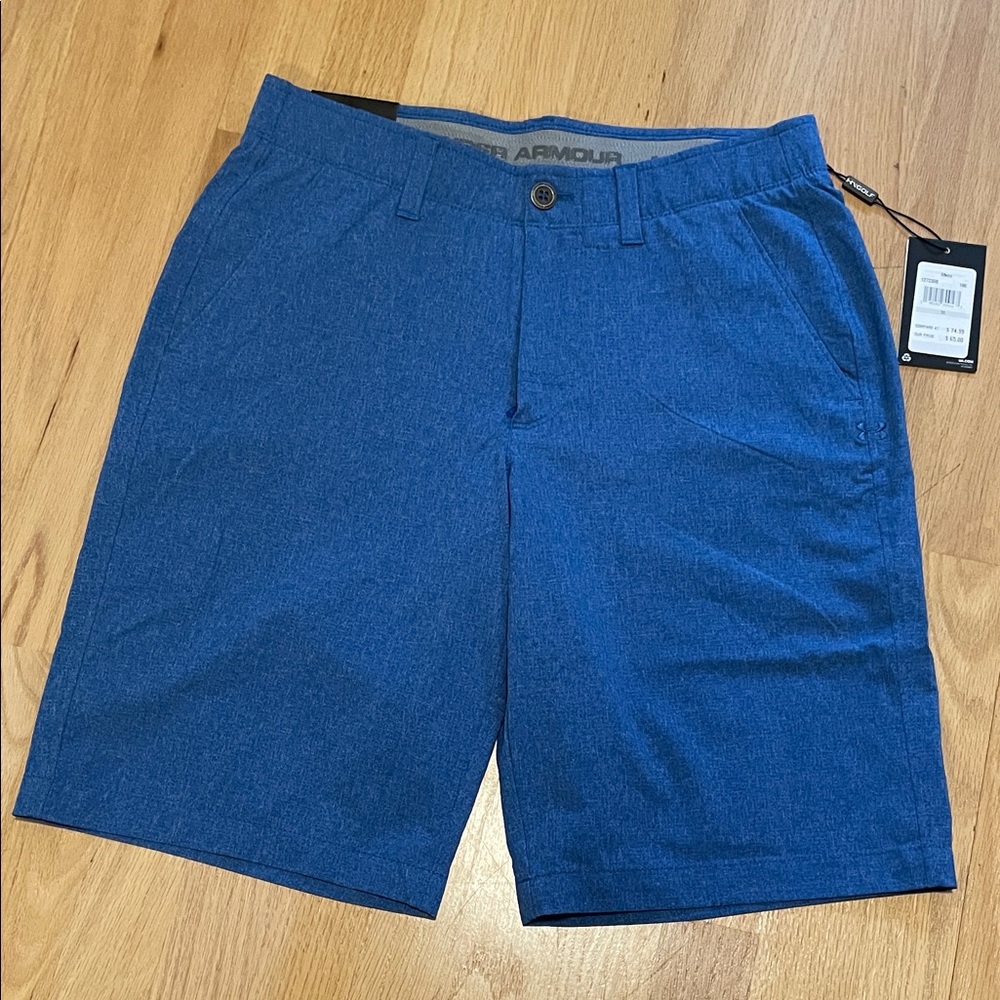 Under Armour Men's Classic Blue Flat Front Shorts